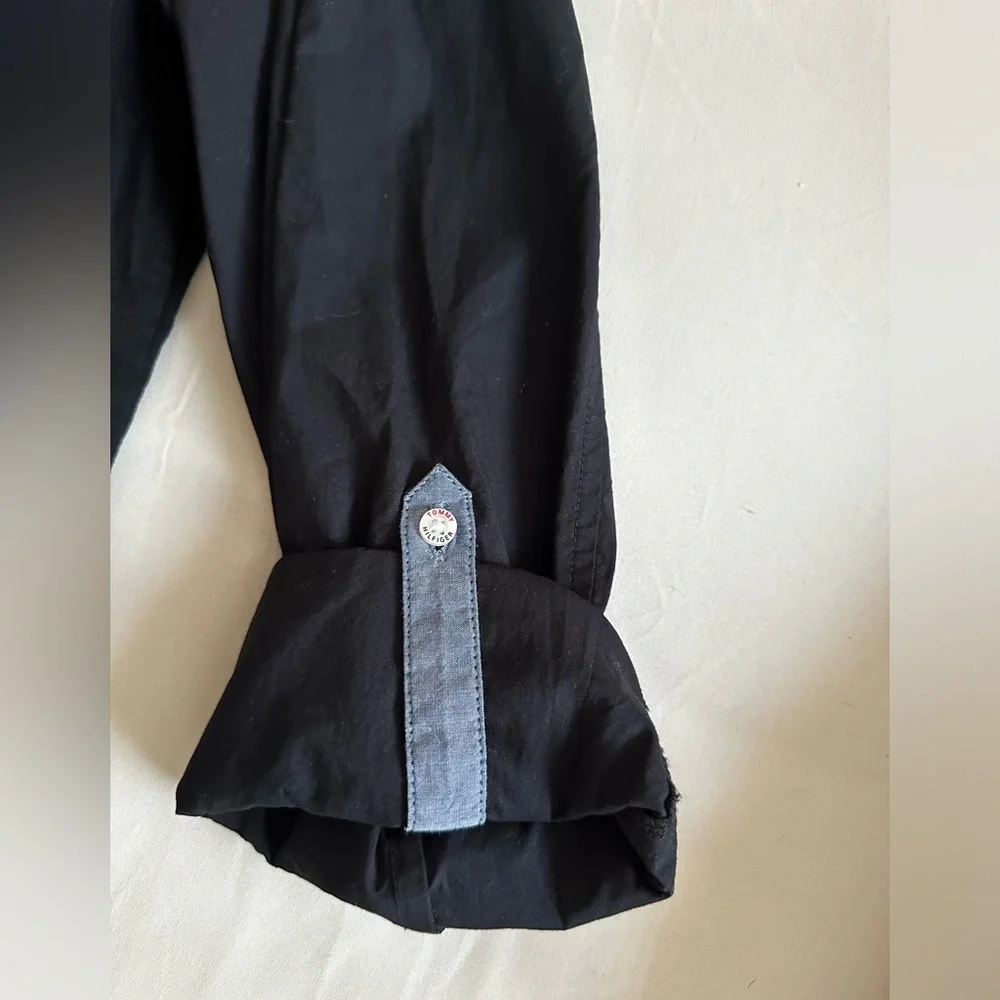 TOMMY HILFIGER Black Heritage Shirt - Size Medium - Never worn - Picture 3 of 6